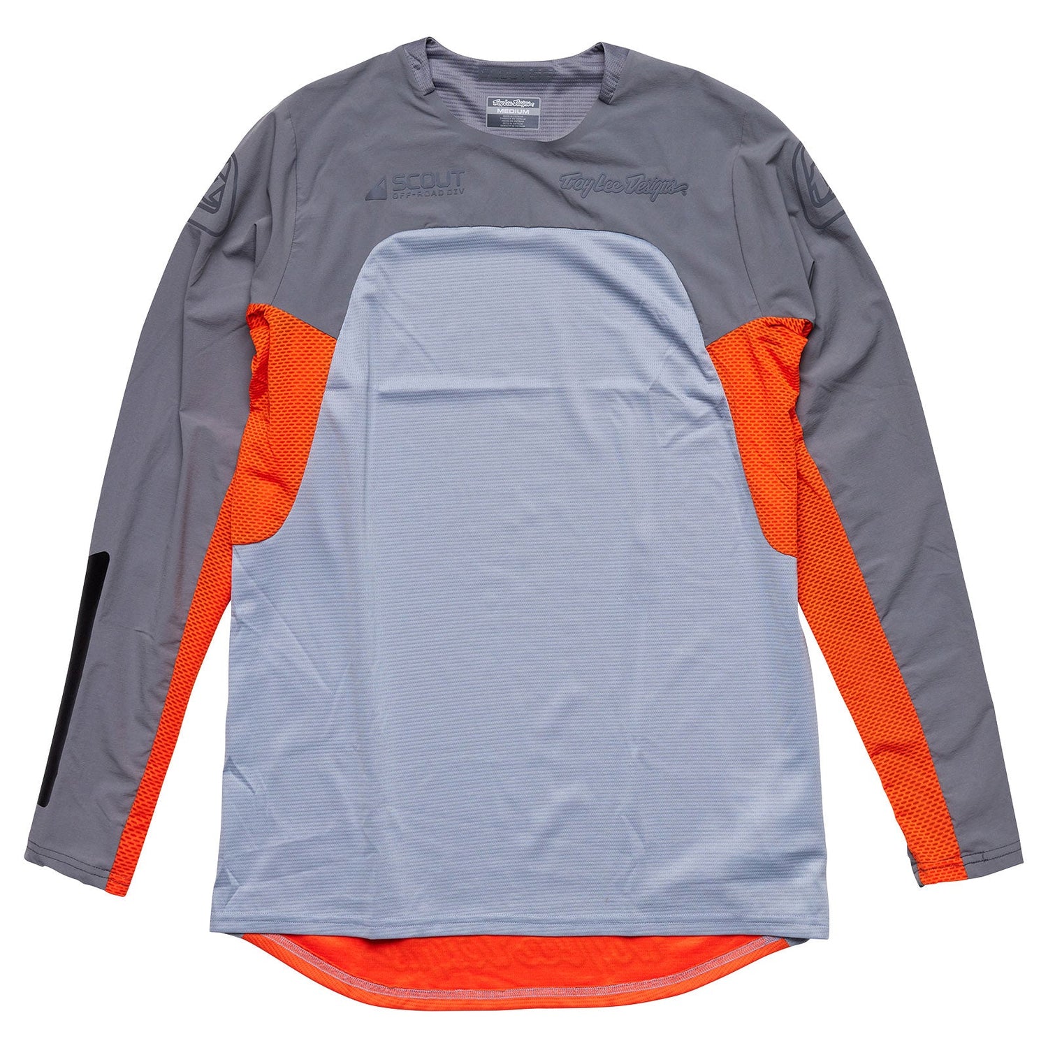 Maillot Troy Lee Designs Scout SE Systems Moto Off-Road Transpirable Gris/Naranja Neón