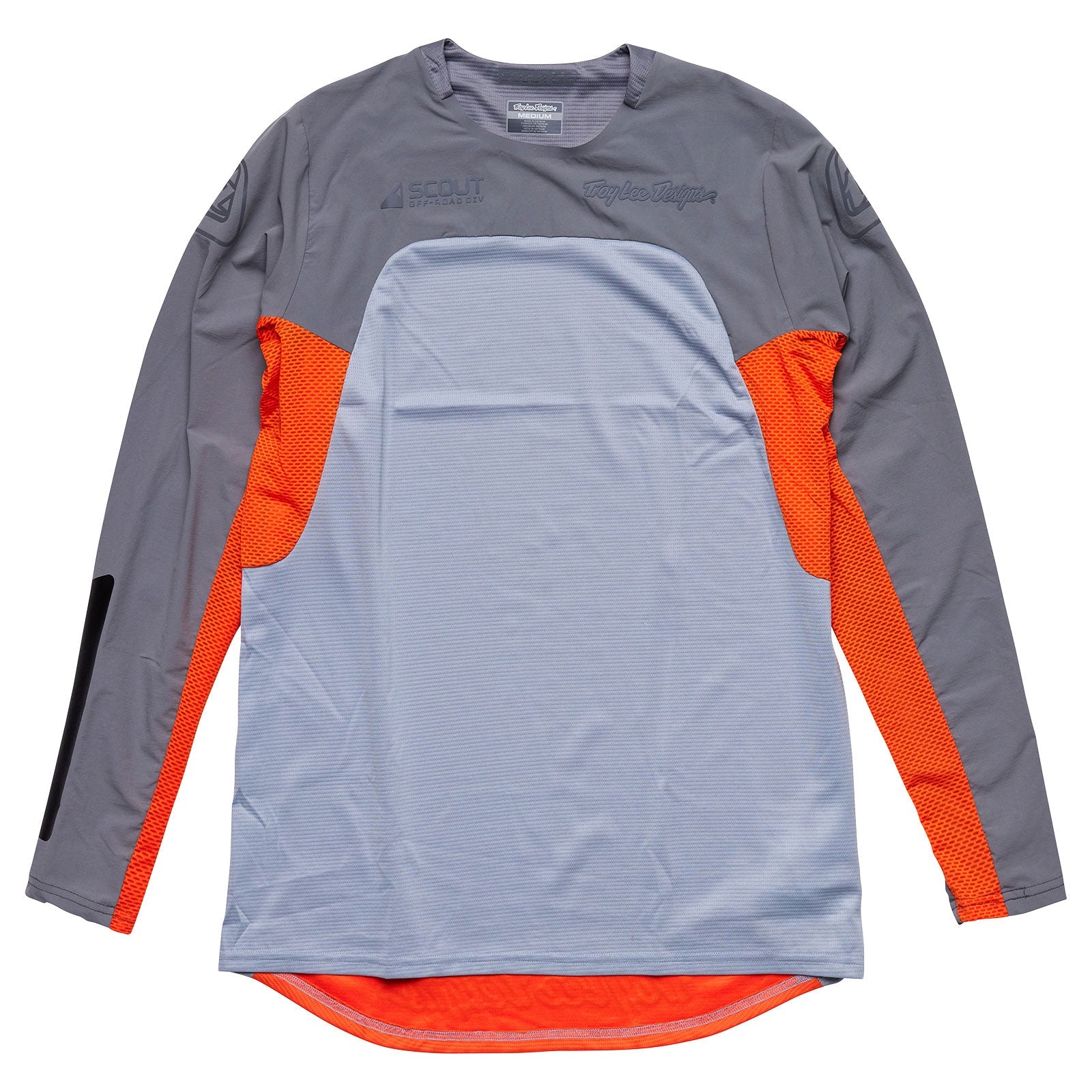 Maillot Troy Lee Designs Scout SE Systems Moto Off-Road Transpirable Gris/Naranja Neón