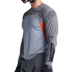 Maillot Troy Lee Designs Scout SE Systems Moto Off-Road Transpirable Gris/Naranja Neón