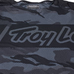 Maillot Motocross Troy Lee Designs SE Pro Air Vox Camo Transpirable Ligero Negro/Gris