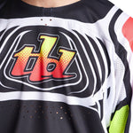 Maillot Troy Lee Designs SE Pro Wavez Negro/Multi: Transpirable, Duradero, Alto Rendimiento