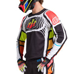 Maillot Troy Lee Designs SE Pro Wavez Negro/Multi: Transpirable, Duradero, Alto Rendimiento