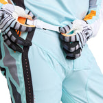 Pantalón Motocross Troy Lee Designs SE Pro Wavez Aqua Blanqueado Rendimiento Superior