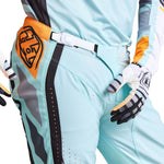 Pantalón Motocross Troy Lee Designs SE Pro Wavez Aqua Blanqueado Rendimiento Superior