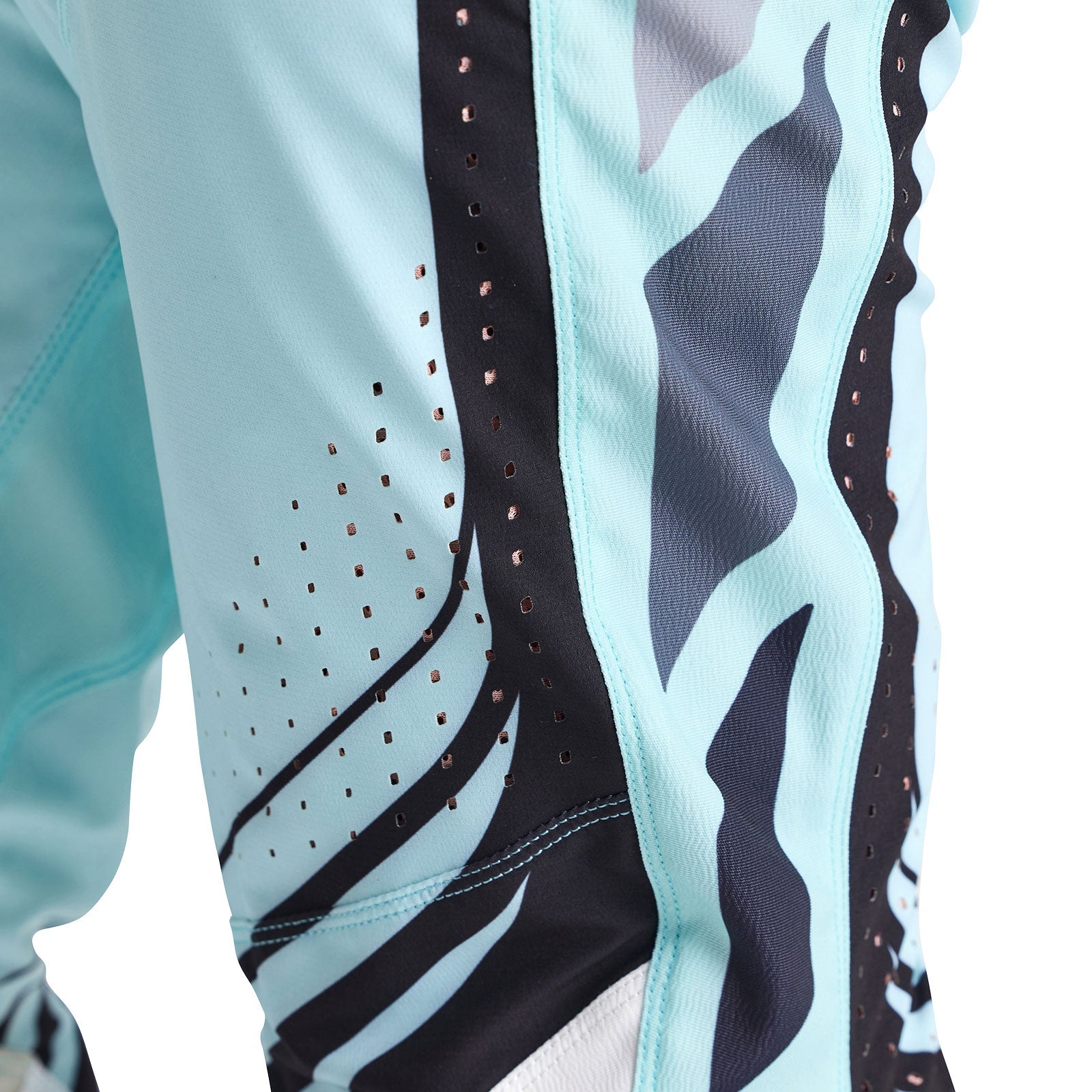 Pantalón Motocross Troy Lee Designs SE Pro Wavez Aqua Blanqueado Rendimiento Superior