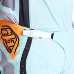Pantalón Motocross Troy Lee Designs SE Pro Wavez Aqua Blanqueado Rendimiento Superior