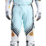 Pantalón Motocross Troy Lee Designs SE Pro Wavez Aqua Blanqueado Rendimiento Superior