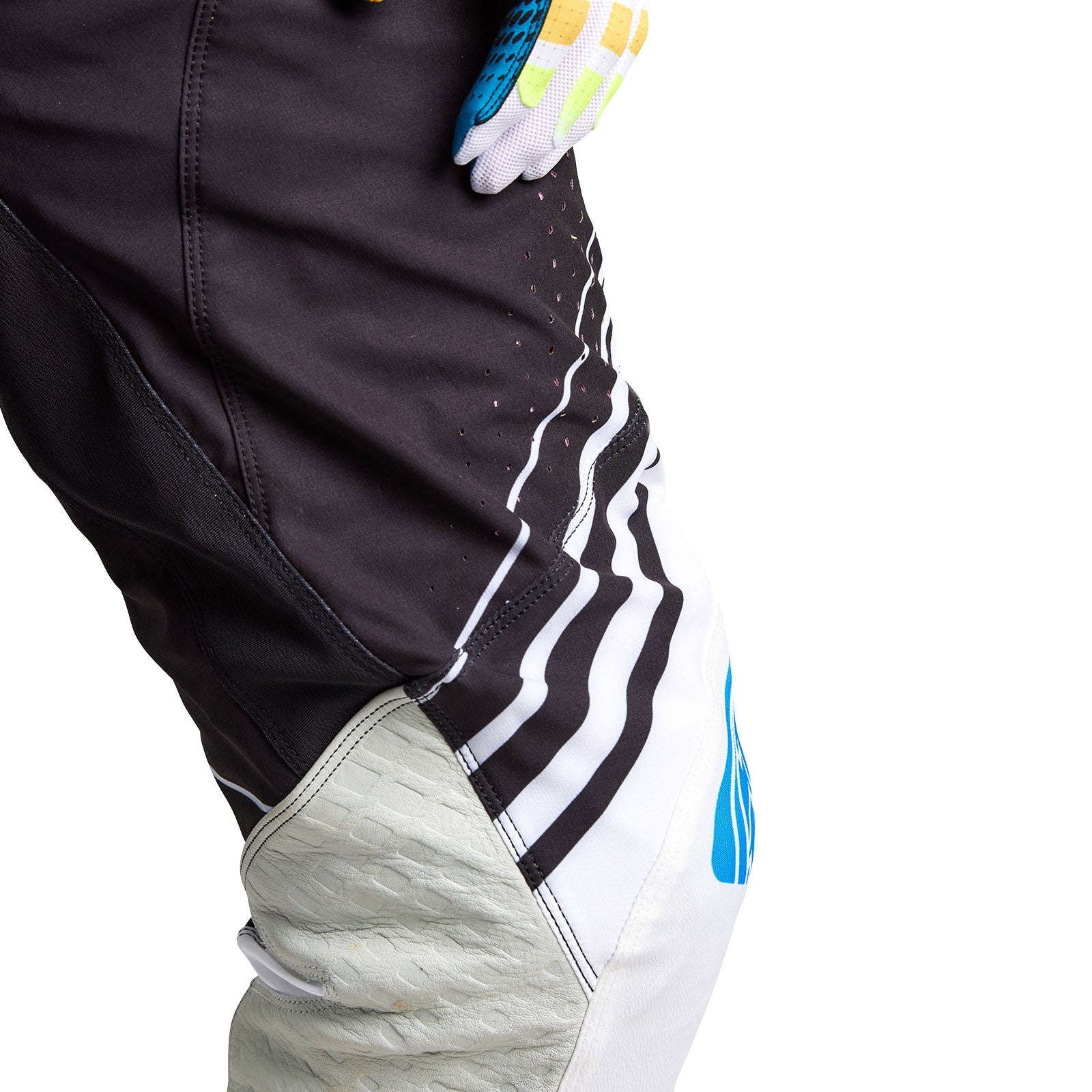 Pantalón Motocross Troy Lee Designs SE Pro Wavez Negro Multi - Rendimiento Superior