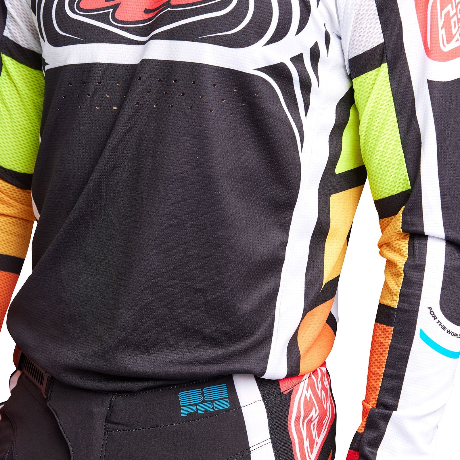 Pantalón Motocross Troy Lee Designs SE Pro Wavez Negro Multi - Rendimiento Superior
