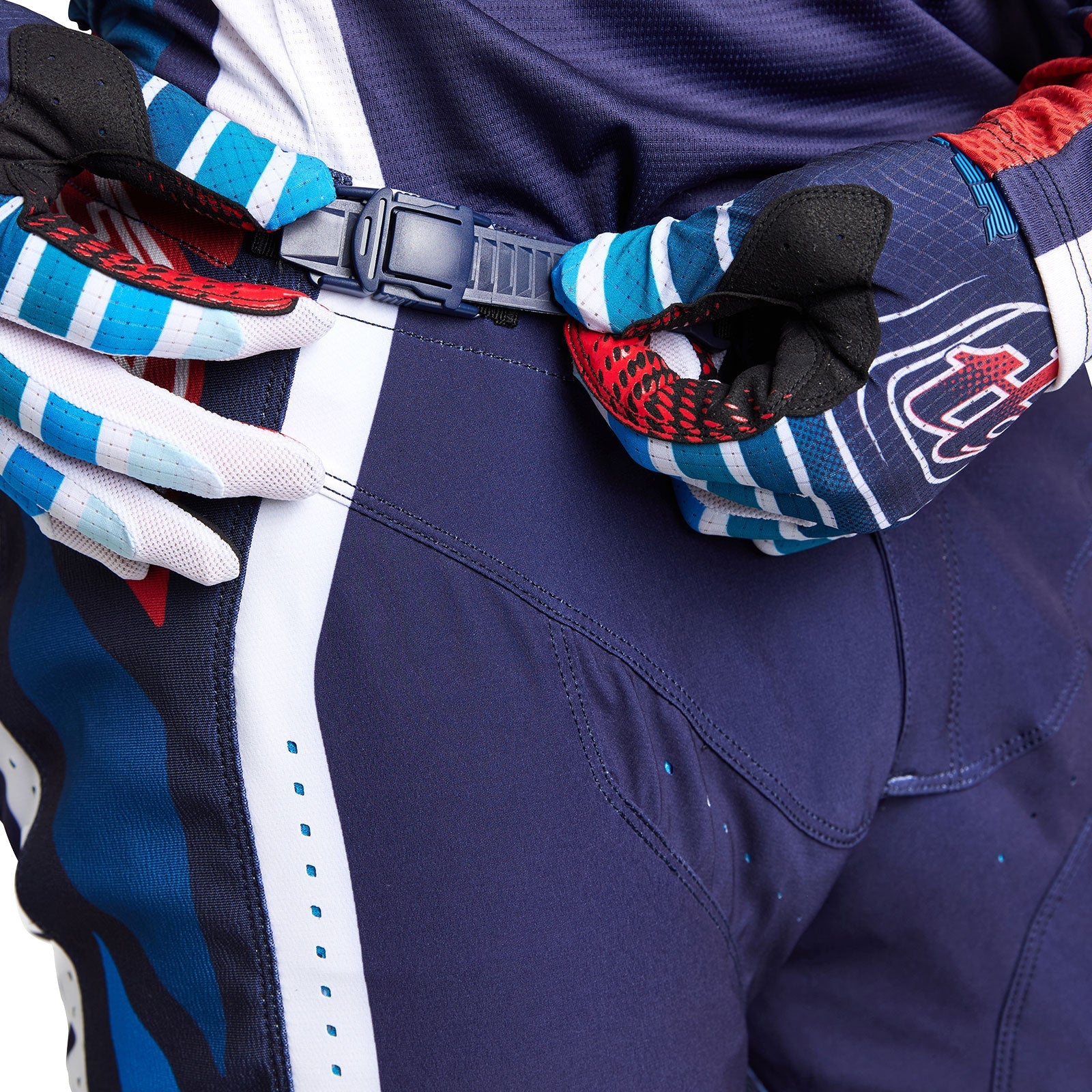 Pantalones Moto TLD SE Pro Wavez Azul Marino/Rojo: Excelencia, Ligereza, Durabilidad y Confort