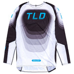 Maillot Troy Lee Designs SE Ultra Reverb Negro/Azul Rendimiento Superior Ventilado