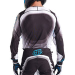 Maillot Troy Lee Designs SE Ultra Reverb Negro/Azul Rendimiento Superior Ventilado