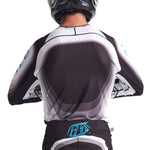 Maillot Troy Lee Designs SE Ultra Reverb Negro/Azul Rendimiento Superior Ventilado