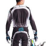 Maillot Troy Lee Designs SE Ultra Reverb Negro/Azul Rendimiento Superior Ventilado