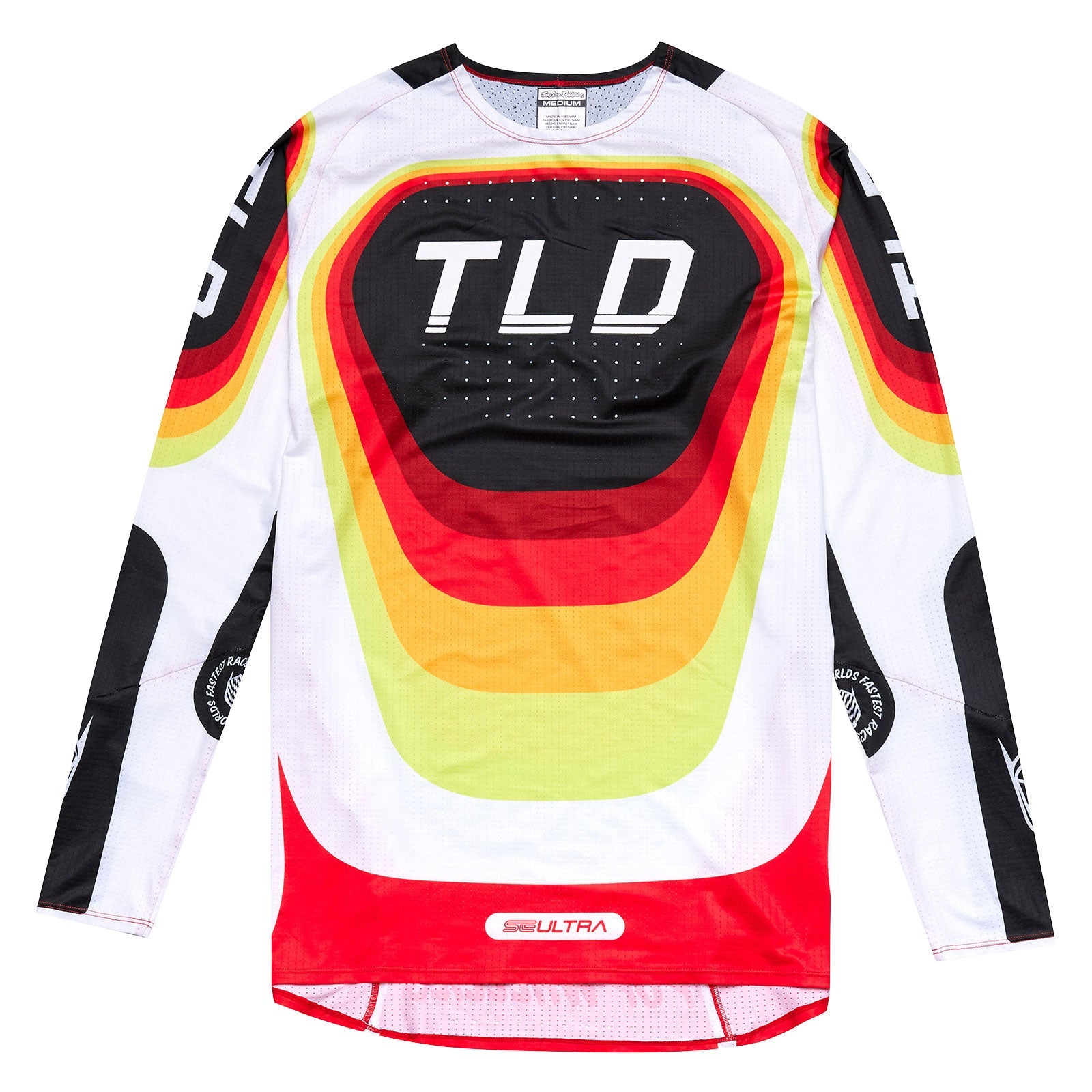 Maillot Motocross Troy Lee Designs SE Ultra Reverb Rojo/Blanco Ventilado Rendimiento Superior