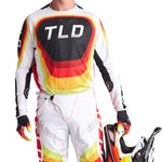 Maillot Motocross Troy Lee Designs SE Ultra Reverb Rojo/Blanco Ventilado Rendimiento Superior