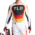 Maillot Motocross Troy Lee Designs SE Ultra Reverb Rojo/Blanco Ventilado Rendimiento Superior