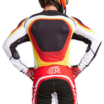 Maillot Motocross Troy Lee Designs SE Ultra Reverb Rojo/Blanco Ventilado Rendimiento Superior