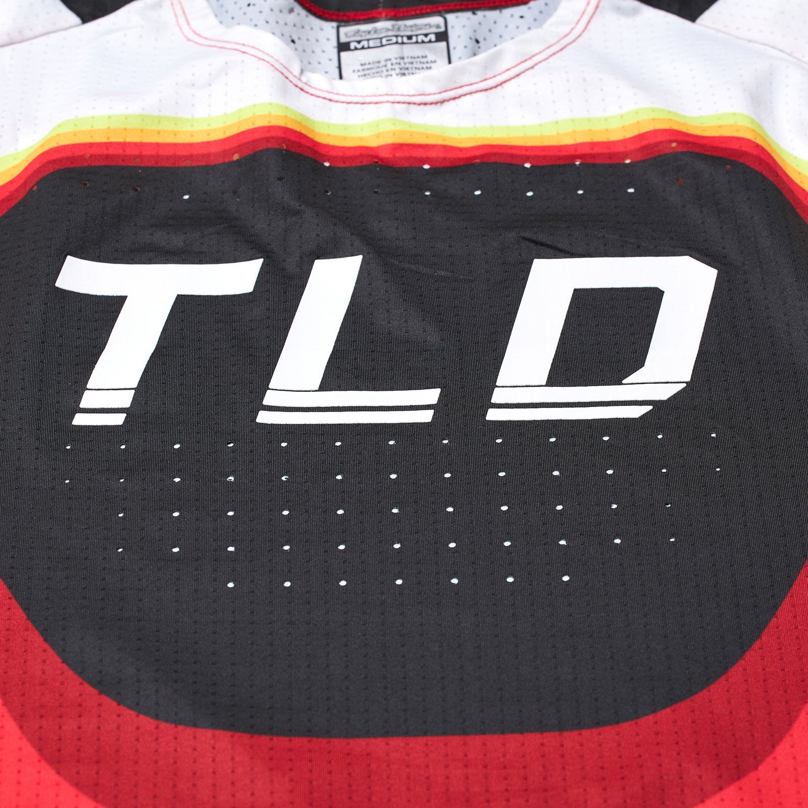 Maillot Motocross Troy Lee Designs SE Ultra Reverb Rojo/Blanco Ventilado Rendimiento Superior