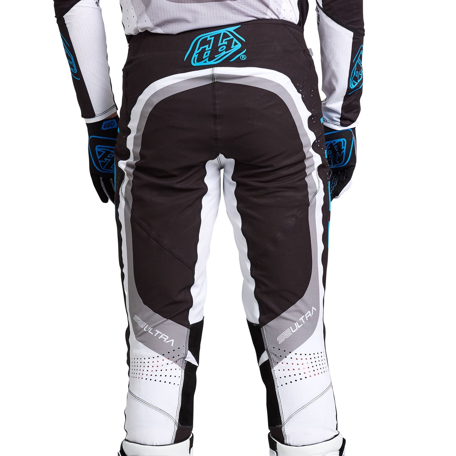 Pantalones Motocross Troy Lee Designs SE Ultra Reverb Negro/Azul Rendimiento Superior