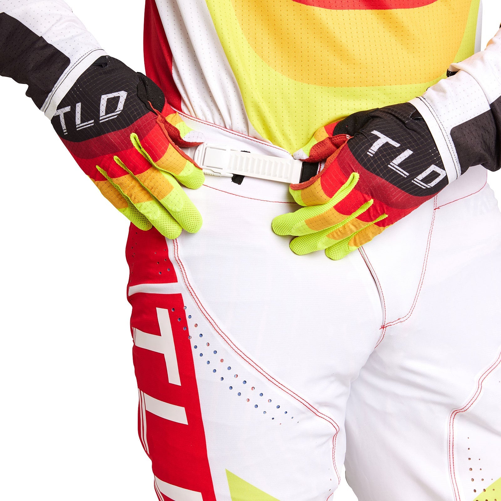 Pantalón Motocross Troy Lee Designs SE Ultra Reverb Rojo/Blanco - Máximo Rendimiento y Ventilación