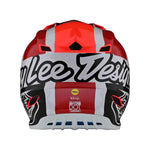Casco Motocross Troy Lee Designs SE4 Polyacrilita Quattro Rojo/Carbón con MIPS Protección Avanzada