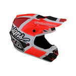 Casco Motocross Troy Lee Designs SE4 Polyacrilita Quattro Rojo/Carbón con MIPS Protección Avanzada