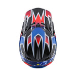 Casco Troy Lee Designs SE5 Composite MIPS Lightning Azul: Protección Avanzada Motocross Enduro