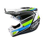 Casco Troy Lee Designs SE5 Compuesto Reverb Blanco/Azul: Protección MIPS Integra Avanzada
