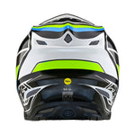 Casco Troy Lee Designs SE5 Compuesto Reverb Blanco/Azul: Protección MIPS Integra Avanzada