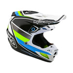 Casco Troy Lee Designs SE5 Compuesto Reverb Blanco/Azul: Protección MIPS Integra Avanzada