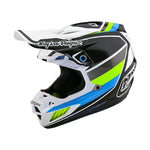 Casco Troy Lee Designs SE5 Compuesto Reverb Blanco/Azul: Protección MIPS Integra Avanzada