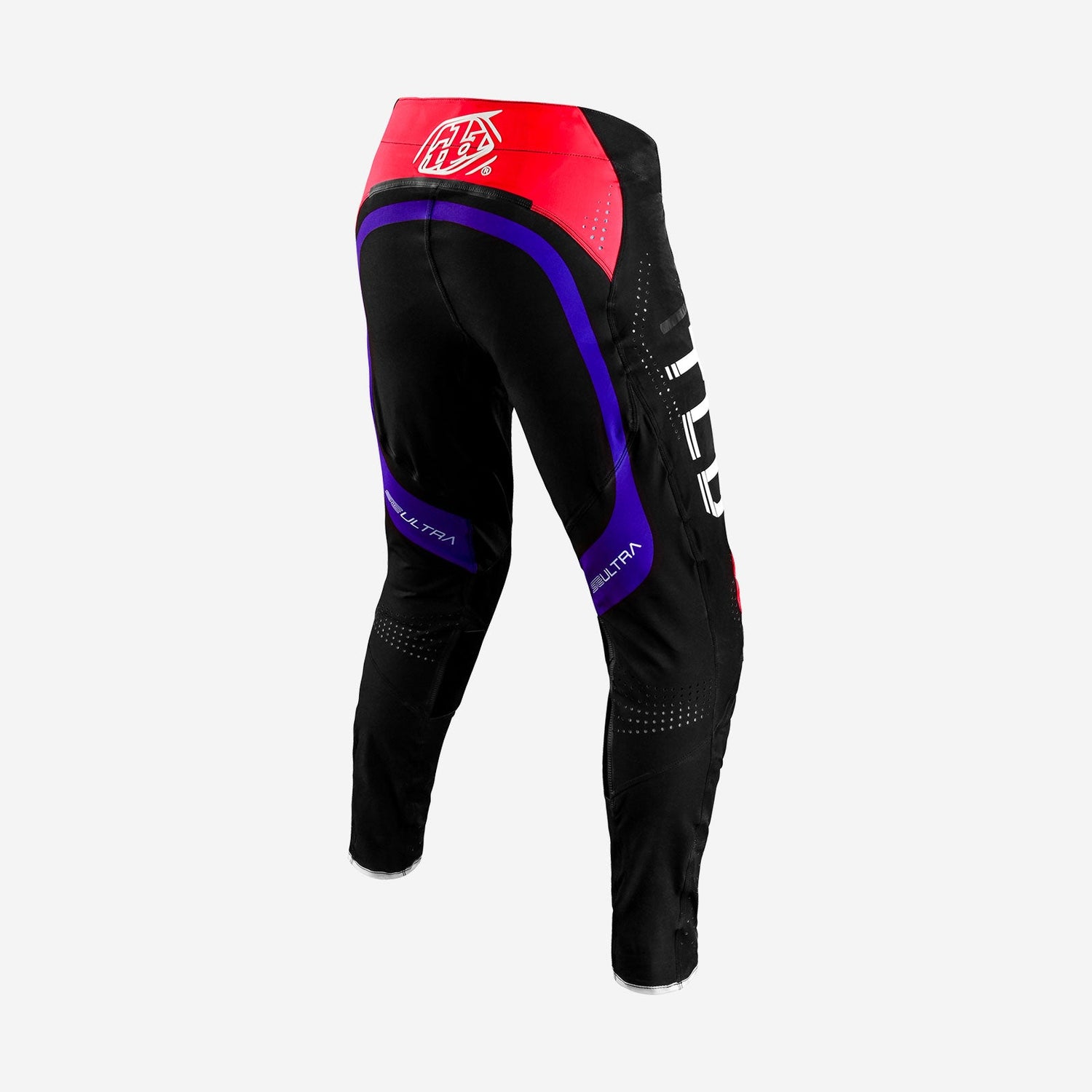 Pantalón Troy Lee Designs SE Ultra Reverb Negro/Rojo Brillante Motocross Enduro Ligero