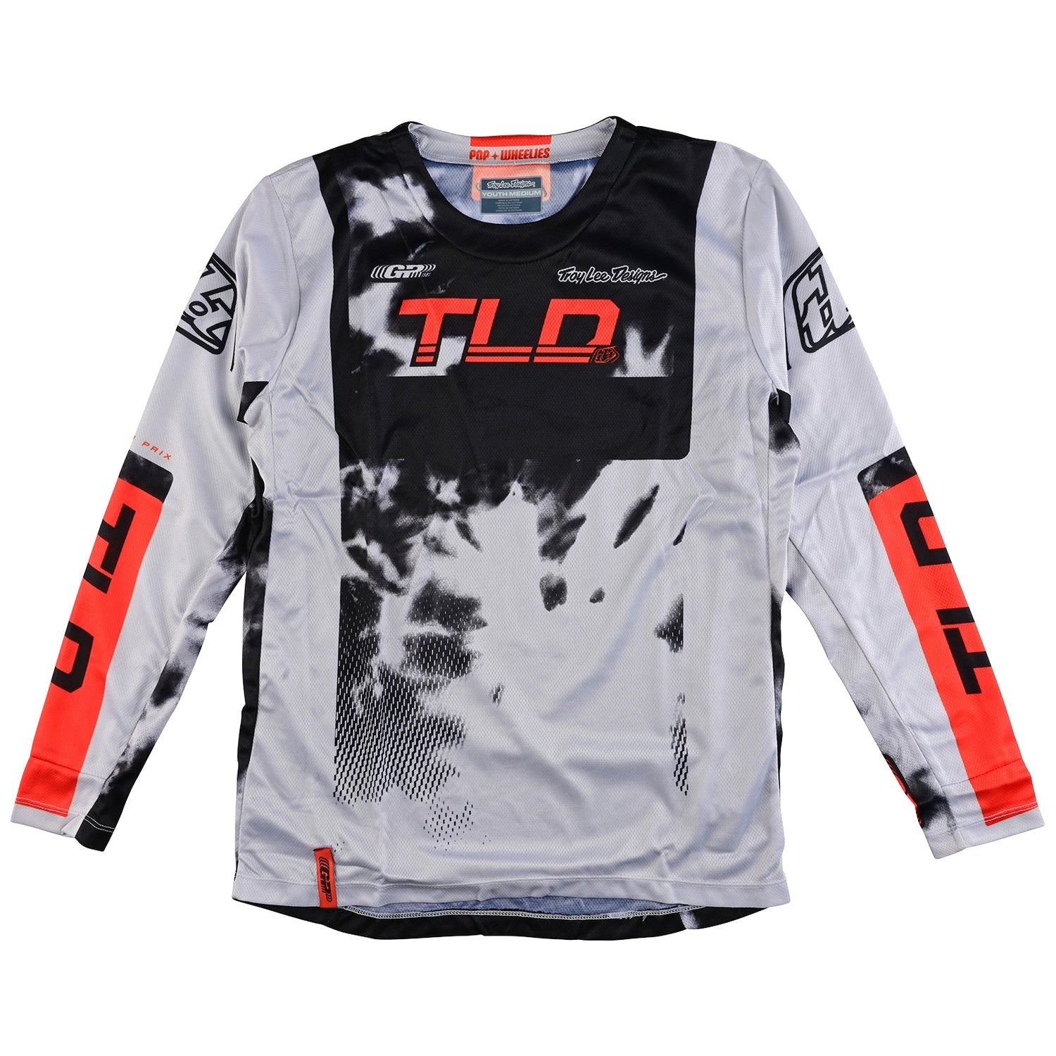 Maillot Troy Lee Designs GP Astro Juvenil Motocross Enduro Gris Naranja
