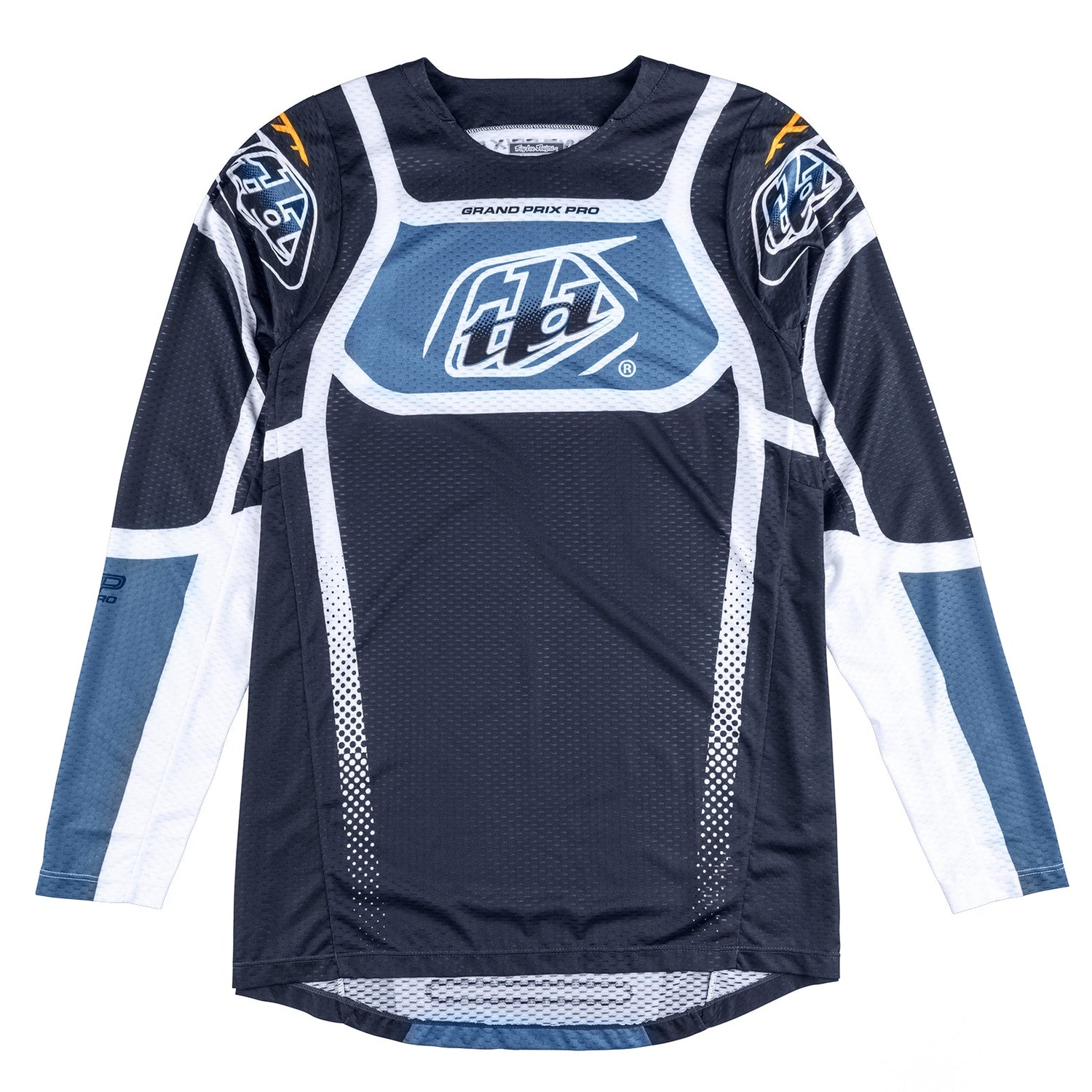 Maillot GP Pro Air Troy Lee Designs Bandas Azul Marino Transpirable Moto Enduro