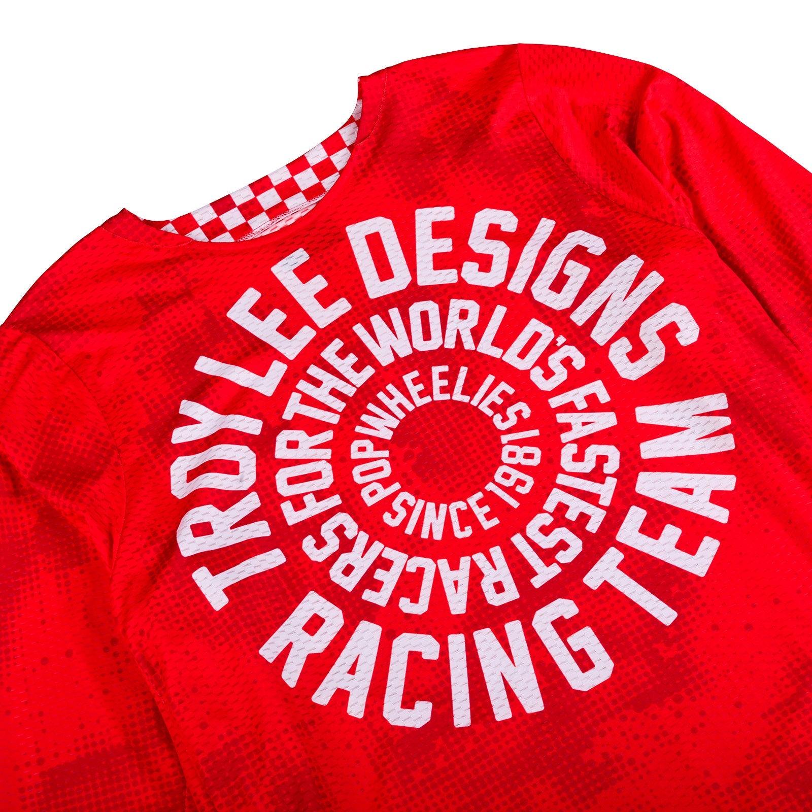 Maillot Troy Lee Designs GP Pro Air Carlsbad 97 Rojo Ventilado Máximo Rendimiento