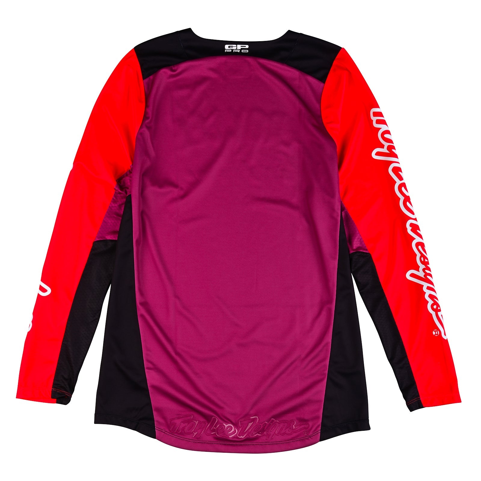 Maillot Troy Lee Designs GP Pro Boltz Rendimiento Motocross Enduro Negro Rojo Neón