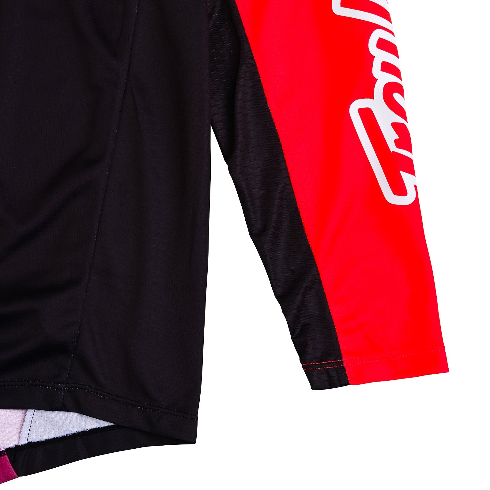 Maillot Troy Lee Designs GP Pro Boltz Rendimiento Motocross Enduro Negro Rojo Neón