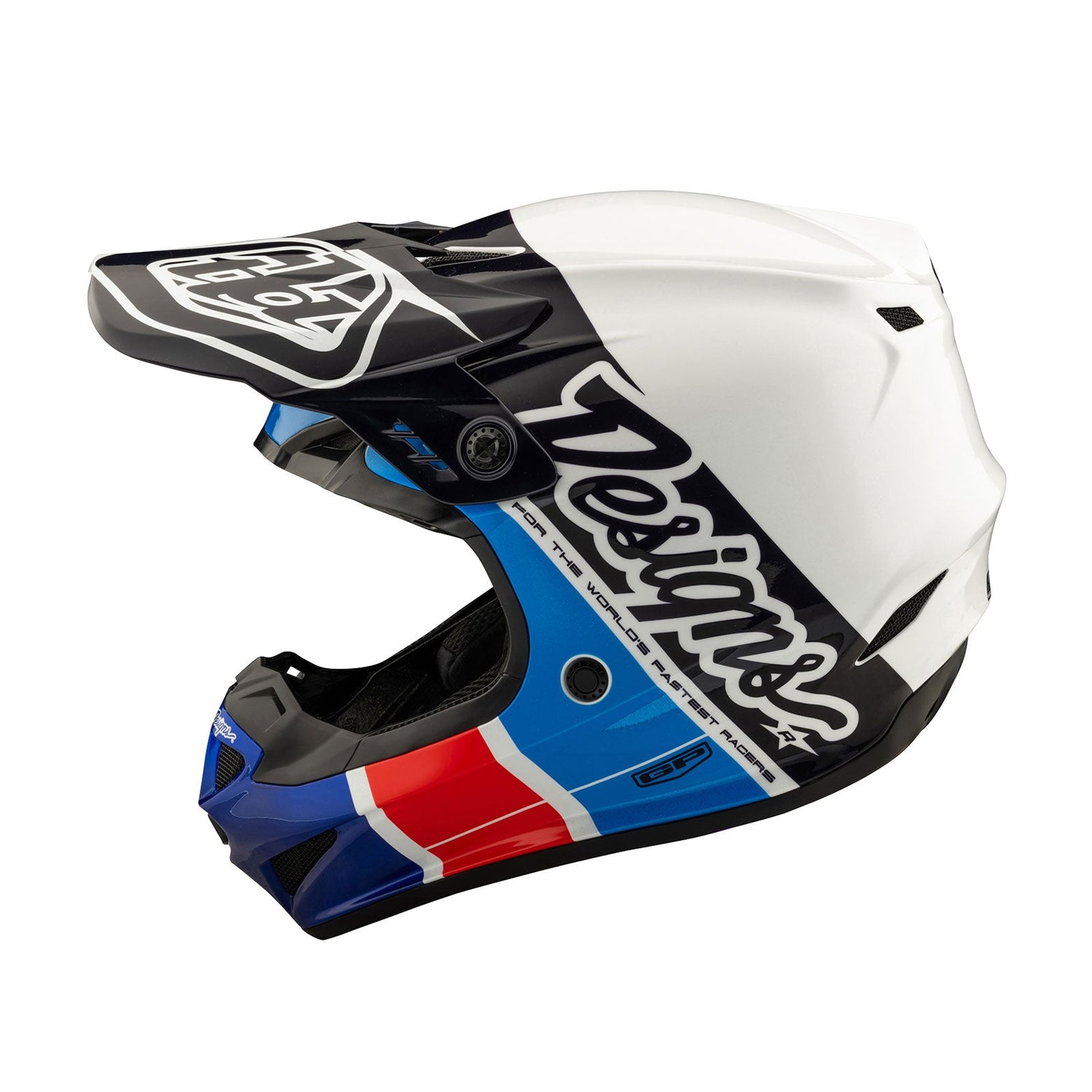 Casco Troy Lee Designs GP Juvenil Sin MIPS Azul Corredor Ligero Duradero