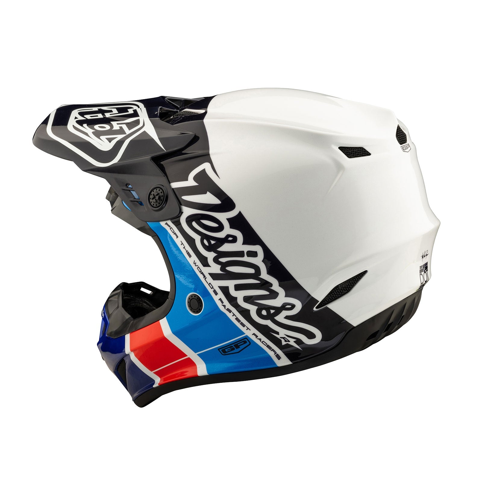 Casco Troy Lee Designs GP Juvenil Sin MIPS Azul Corredor Ligero Duradero