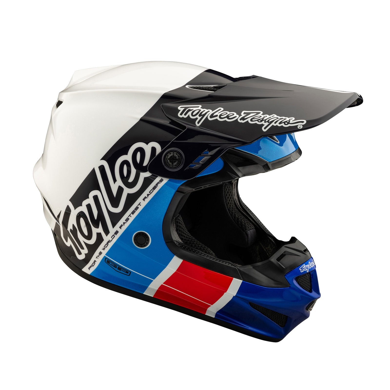 Casco Troy Lee Designs GP Juvenil Sin MIPS Azul Corredor Ligero Duradero