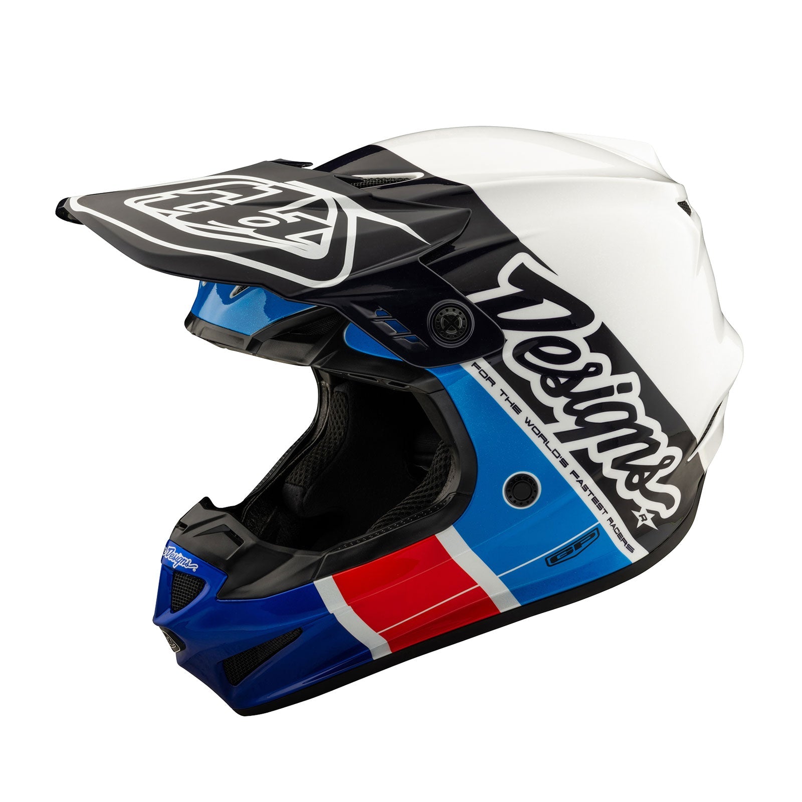 Casco Troy Lee Designs GP Juvenil Sin MIPS Azul Corredor Ligero Duradero