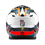 Casco Troy Lee Designs SE4 Poliacrilita MIPS Azul Block: Protección Avanzada Motocross Ligero