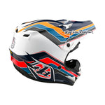 Casco Troy Lee Designs SE4 Poliacrilita MIPS Azul Block: Protección Avanzada Motocross Ligero