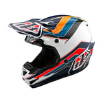 Casco Troy Lee Designs SE4 Poliacrilita MIPS Azul Block: Protección Avanzada Motocross Ligero