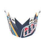 Casco Troy Lee Designs SE4 Poliacrilita MIPS Azul Block: Protección Avanzada Motocross Ligero