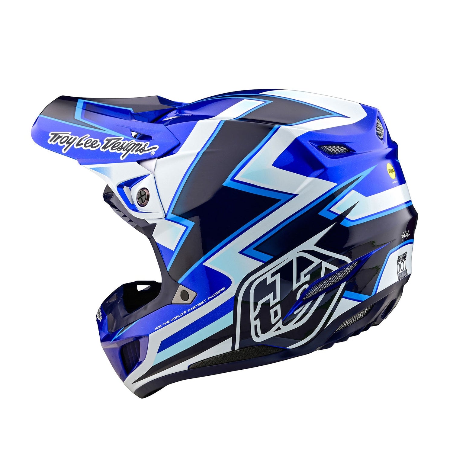 Casco Troy Lee Designs SE5 Composite MIPS Ever Blue Moto Cross