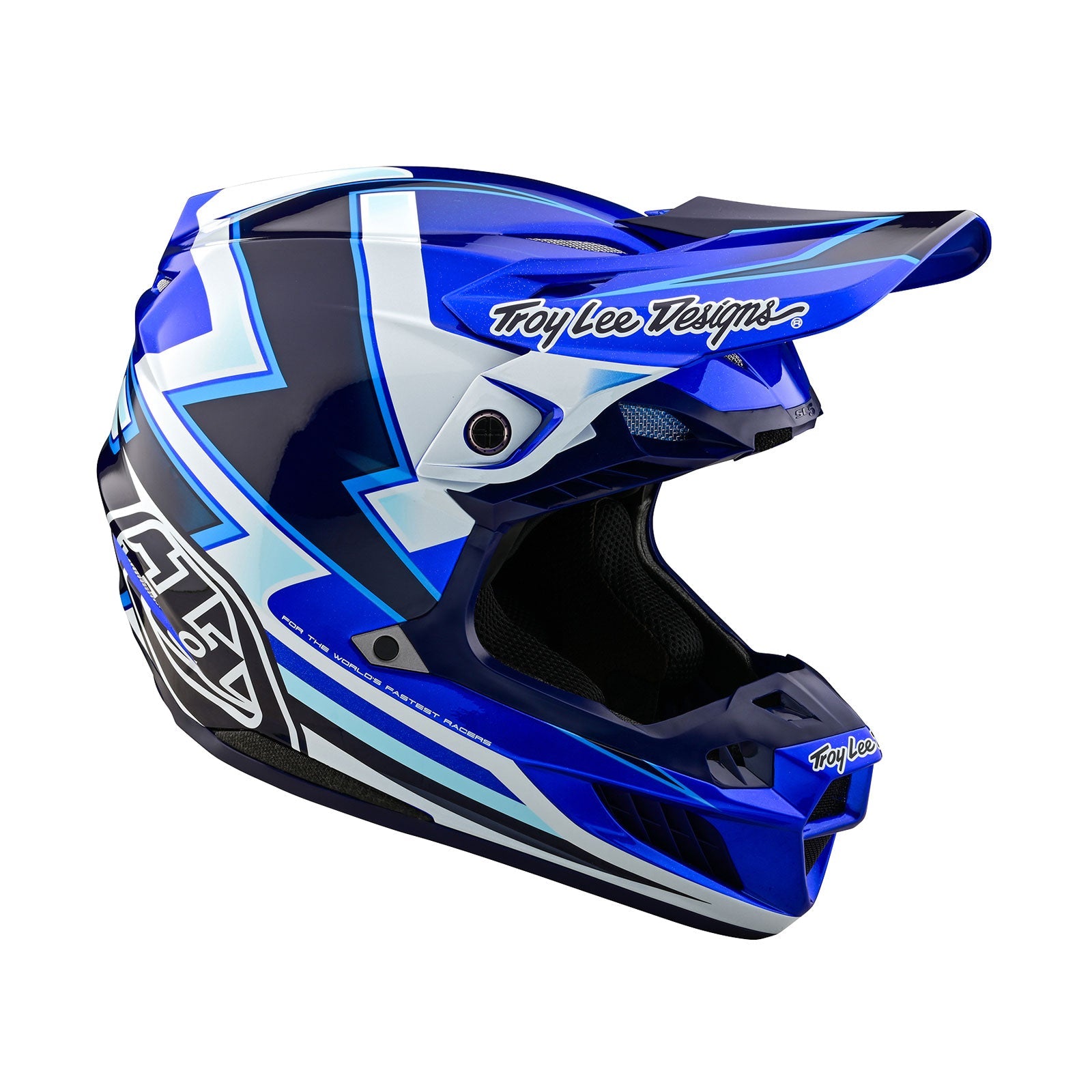 Casco Troy Lee Designs SE5 Composite MIPS Ever Blue Moto Cross