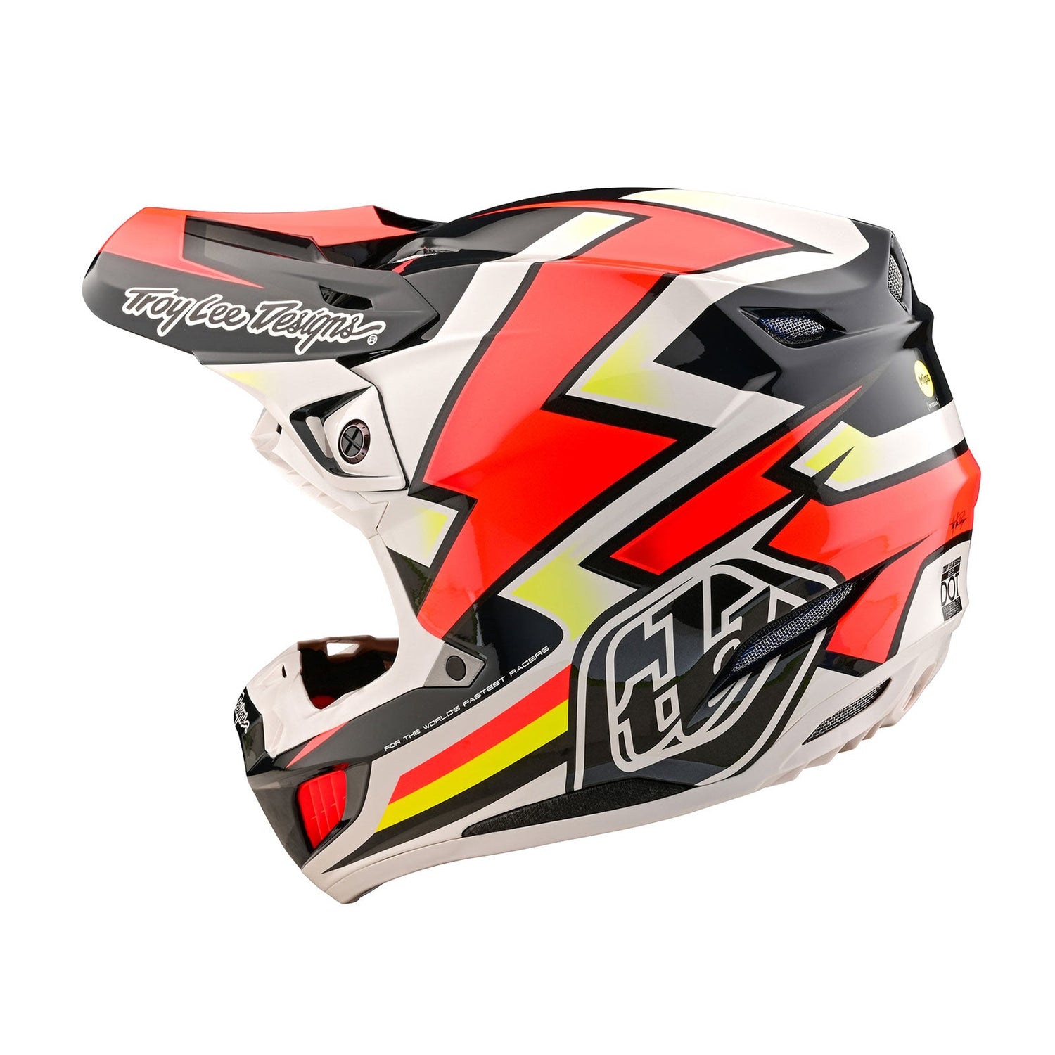 Casco Compuesto Troy Lee Designs SE5 Ever Amarillo: Protección Avanzada MIPS Motocross Off-Road