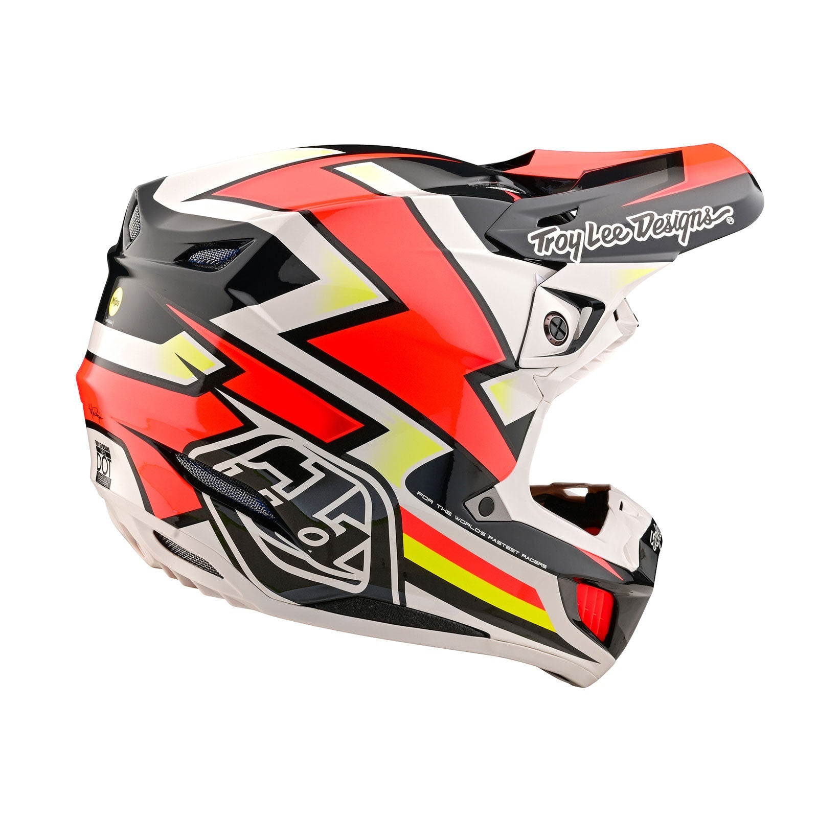 Casco Compuesto Troy Lee Designs SE5 Ever Amarillo: Protección Avanzada MIPS Motocross Off-Road